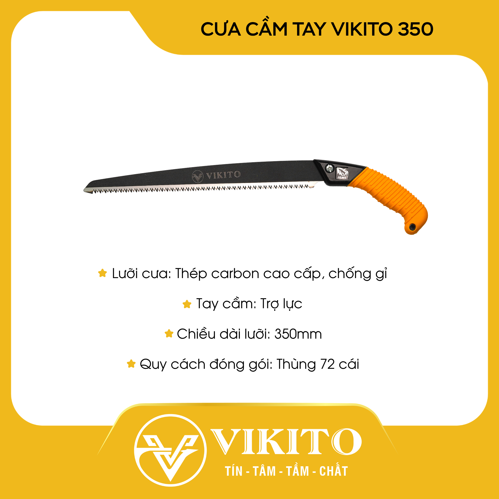 Cưa cầm tay VIKITO 350 lưỡi đen sần